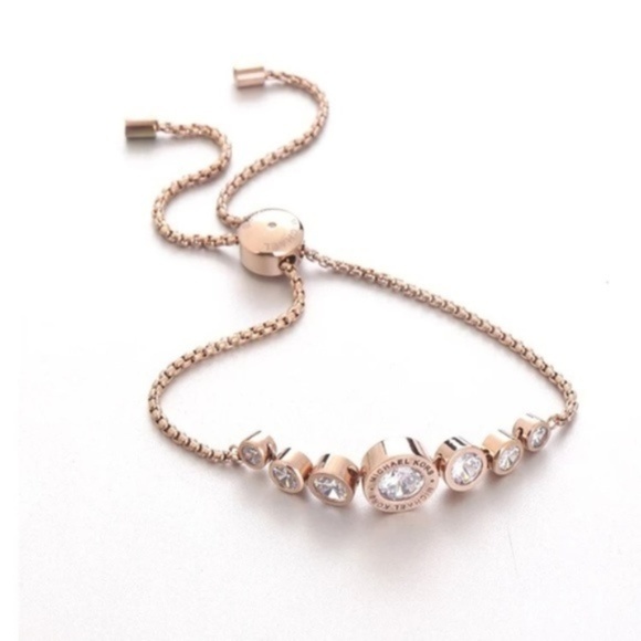 Michael Kors Jewelry - ★Michael Kors Logo Jet Set Crystal Slider Bracelet